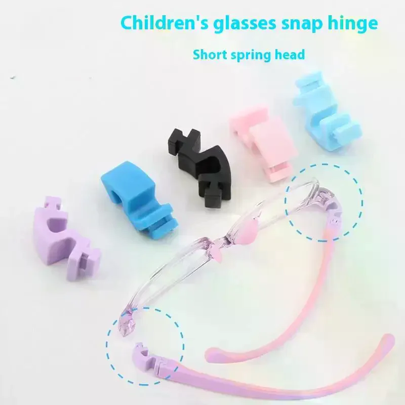 Silicone Glasses Legs Glasses Arm Anti-Slip Snap-on Eyeglasses Arm Replacement Multiple Color Silicone Glasses Legs Children's