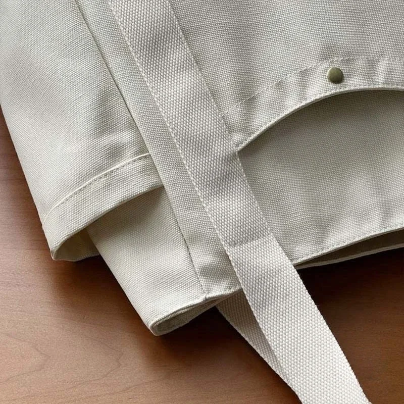 Große Canvas-Tragetasche, Schultertasche für den Arbeitsweg, Handtasche für Studenten, Büchertasche für den täglichen Gebrauch im Freien – Detail 11