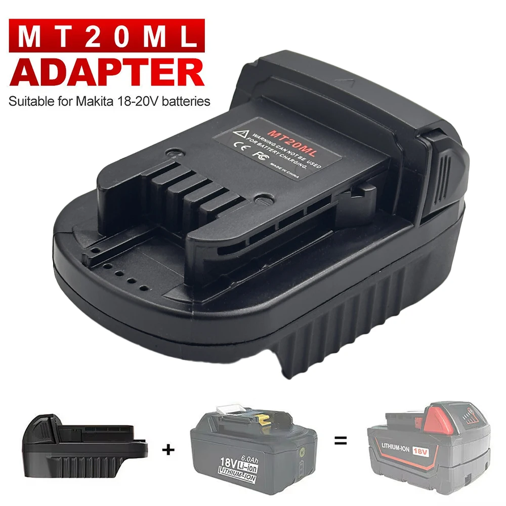 

НОВЫЙ Адаптер-конвертер MT20ML для литиевых аккумуляторов Makita 18V (BL1830) для инструментов и оборудования Milwaukee