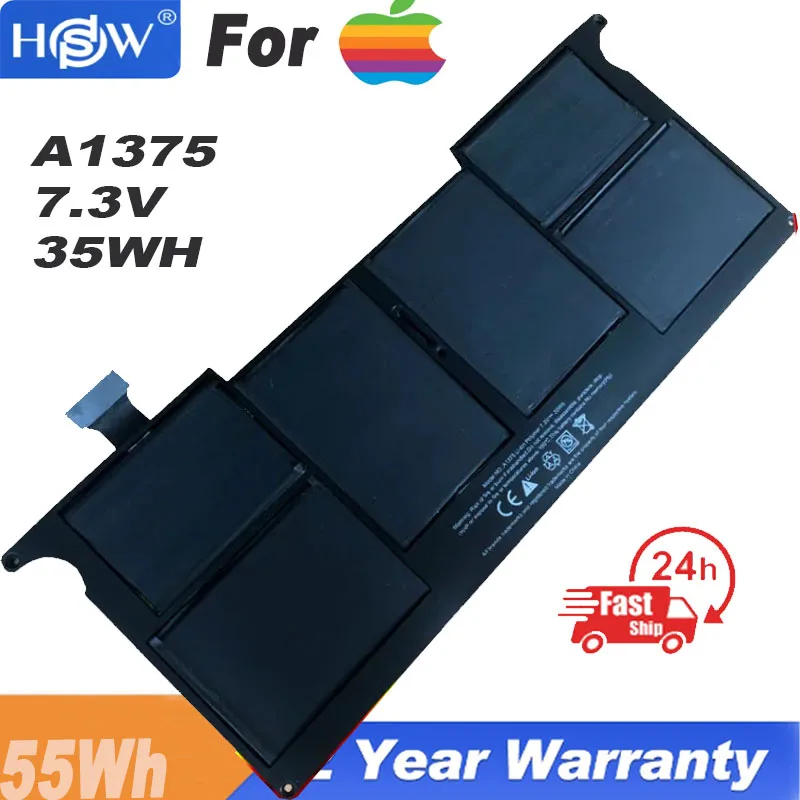 

7.3V 35WH A1375 Battery for MacBook Air 11" inch A1375 A1370 (Late 2010 Version Only) MC505LL/A MC506LL/A MC507L