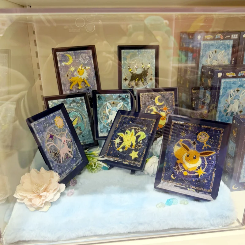 

Pokemon Genuine ACG Stand EIEVUI& Starlight Night Series 80 Pieces Mini Transparent Puzzle Desktop Ornament Stress Relief Toy