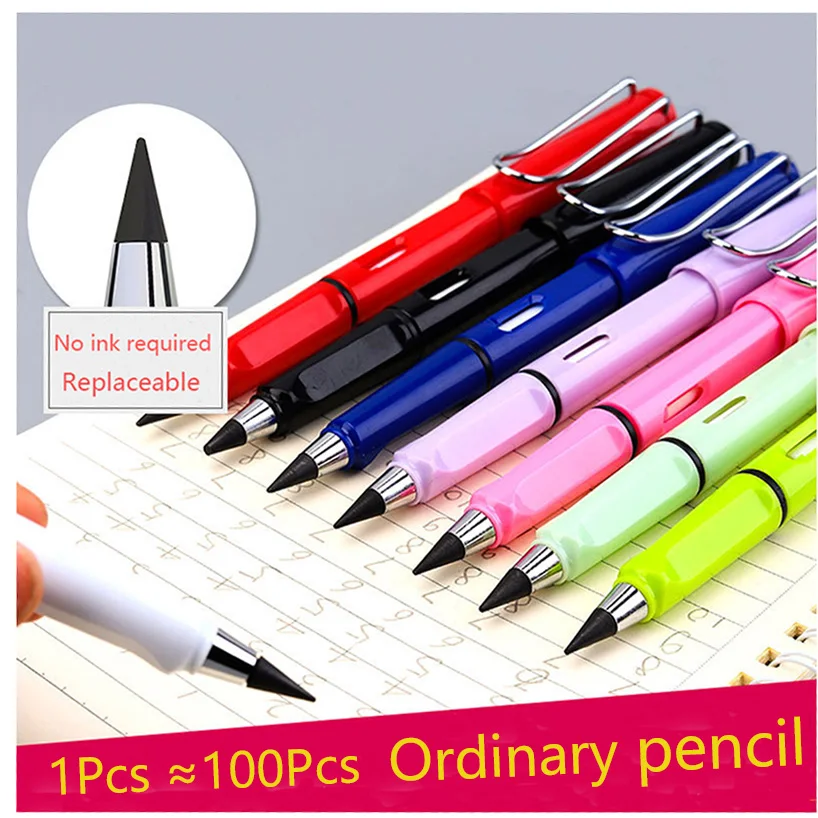 10 Pcs/lot Unlimited Writing Pencil No Ink Art Sketch Painting Tools Kid School Supplies Stationery Infinity Pencils Wholesale