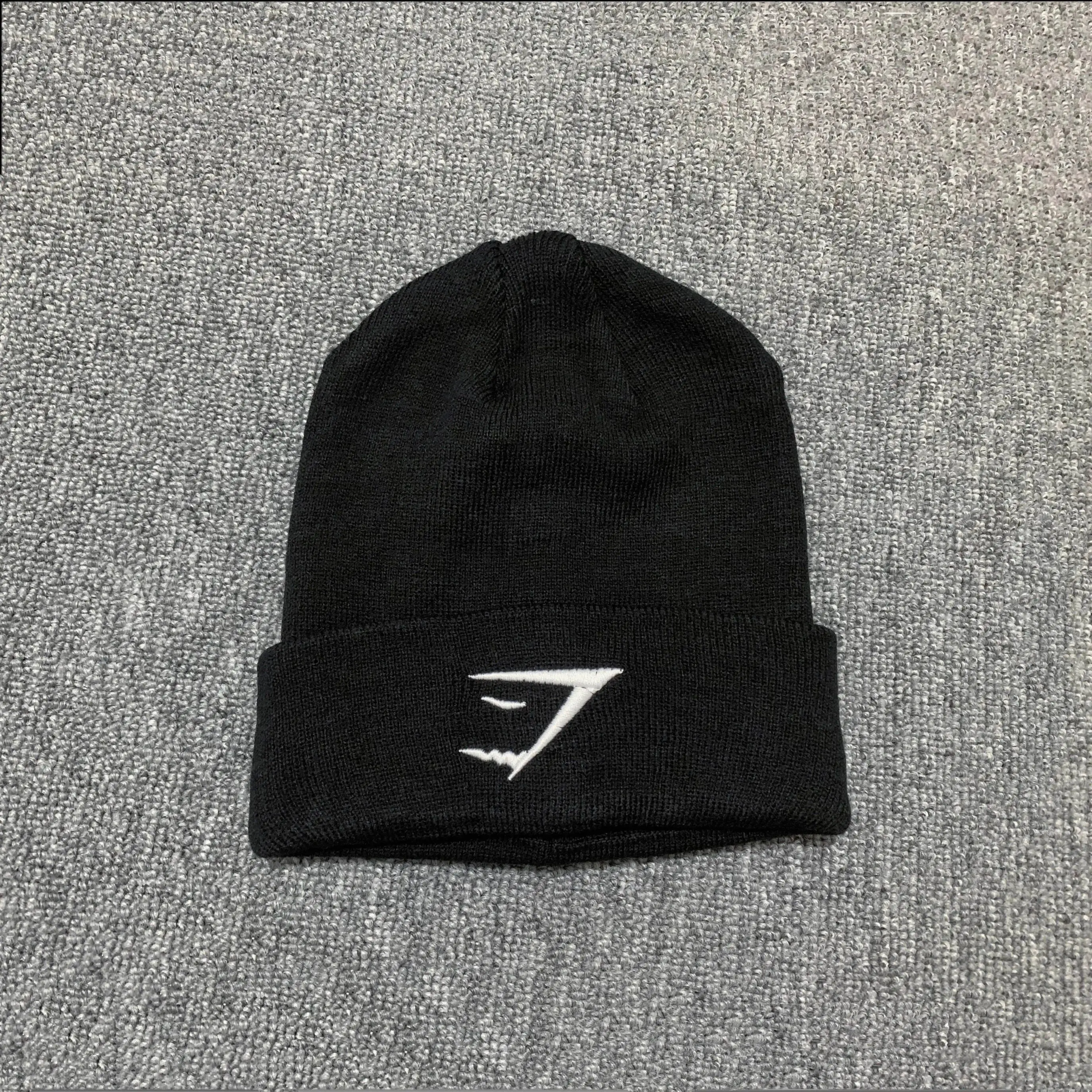 GYMSHARK Skullies & Beanies, Outdoor sports warm knit hat, fitness clothing, exercise warm-up Beanies