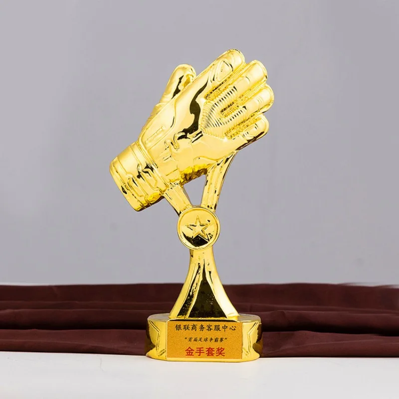 New resin football trophy Golden Glove goalkeeper Goalkeeper Trophy Best referee commemorative system