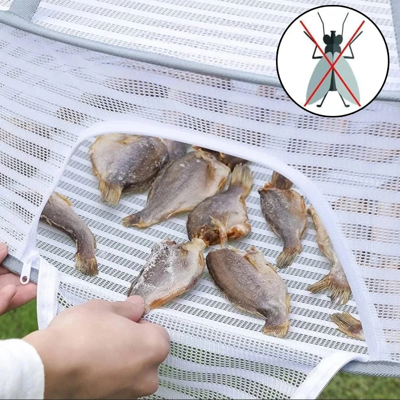 

Three-layer drying net anti-mosquito drying fish net strong and durable dry goods net drying salted fish drying drying artifact