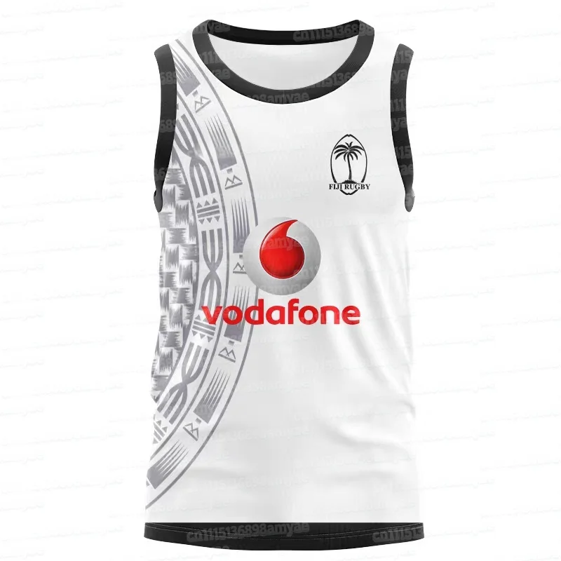 2026 Fiji Rugby Ärmelloses Trainings-Tanktop Sommer Neues Tanktop Atmungsaktives Schnelltrocknendes Sweatshirt Tanktop Familien-Match – Detail 4