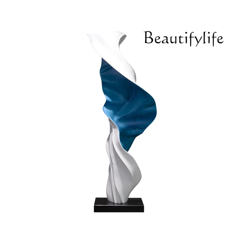 

ornament floor-to-ceiling advanced large-scale display Nordic soft decoration abstract creative light luxury hotel sculpture