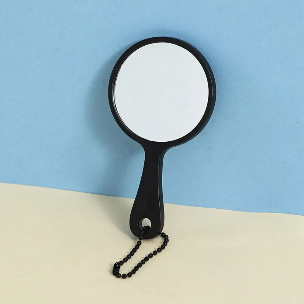 Hanging Compact Mirror with Key Ring Keyring Charms High-definition Travel Mirror Single Side Mirror Pendant Mirror Keychain