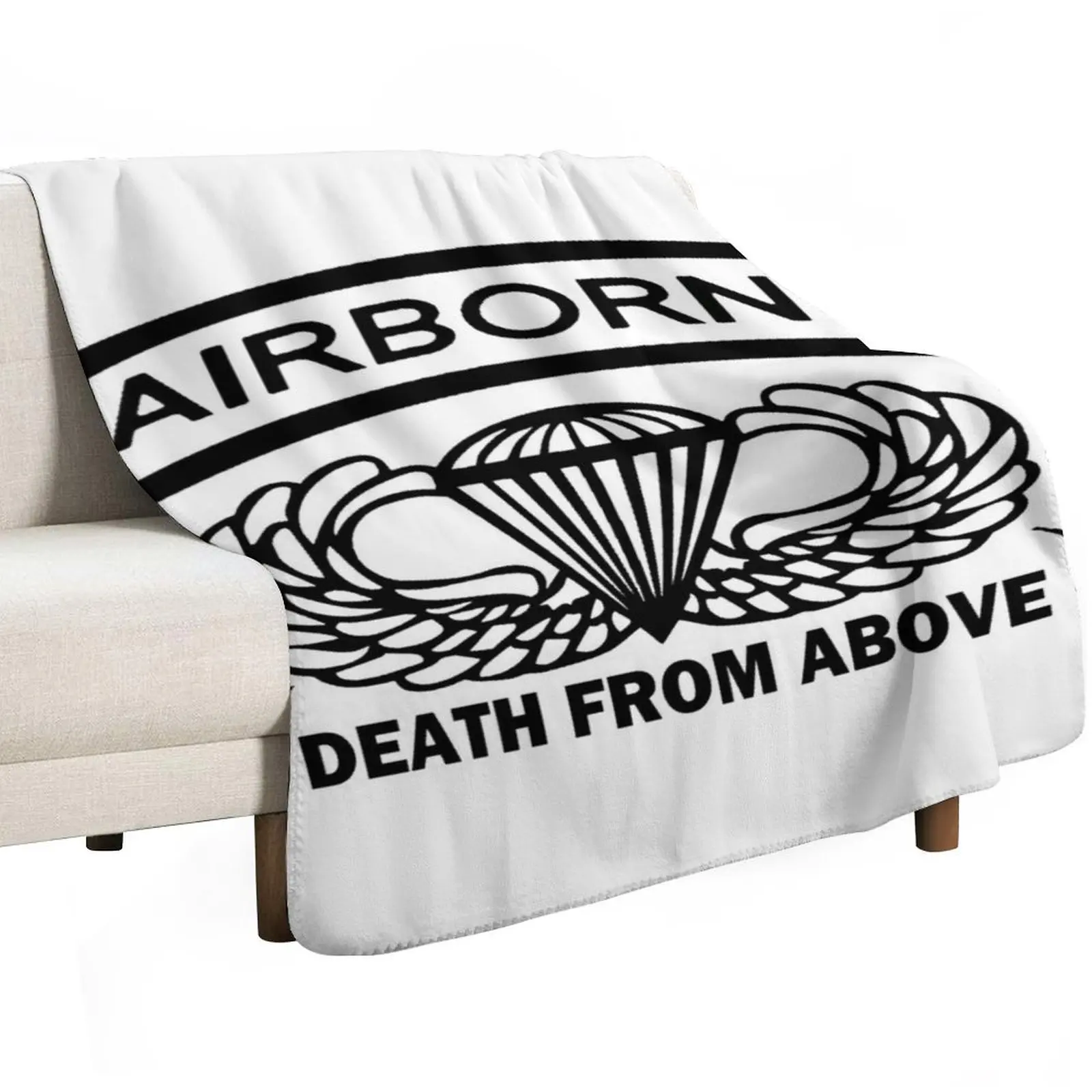 Airborne Death From Above Throw Blanket Fashion Sofas Hair valentine gift ideas Multi-Purpose Luxury St sofa bed Blankets