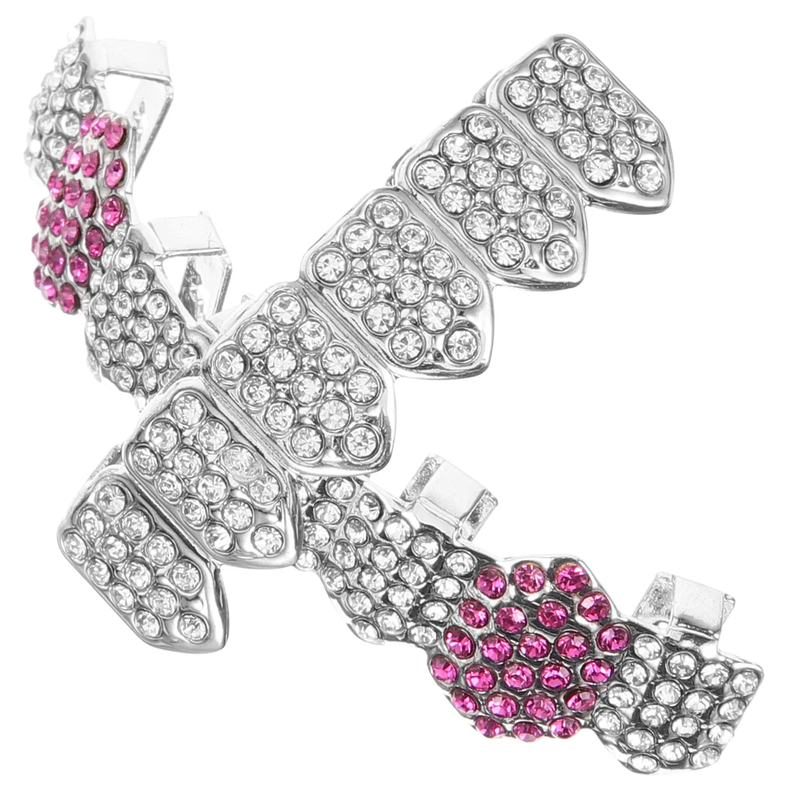

Hip Hop Teeth Grills Silver Rapper Costume Accessories Decorative Mouth Props False Braces for Teeth Parties Cosplay Jewelry