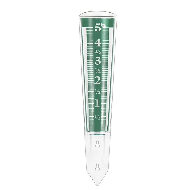 

A63X-5-Inch Garden Rain Gauge Rain Gauge Outdoor Rain Gauge Garden Rain Magnifying Scale And Numbers