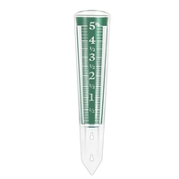 A63X-5-Inch Garden Rain Gauge Rain Gauge Outdoor Rain Gauge Garden Rain Magnifying Scale And Numbers