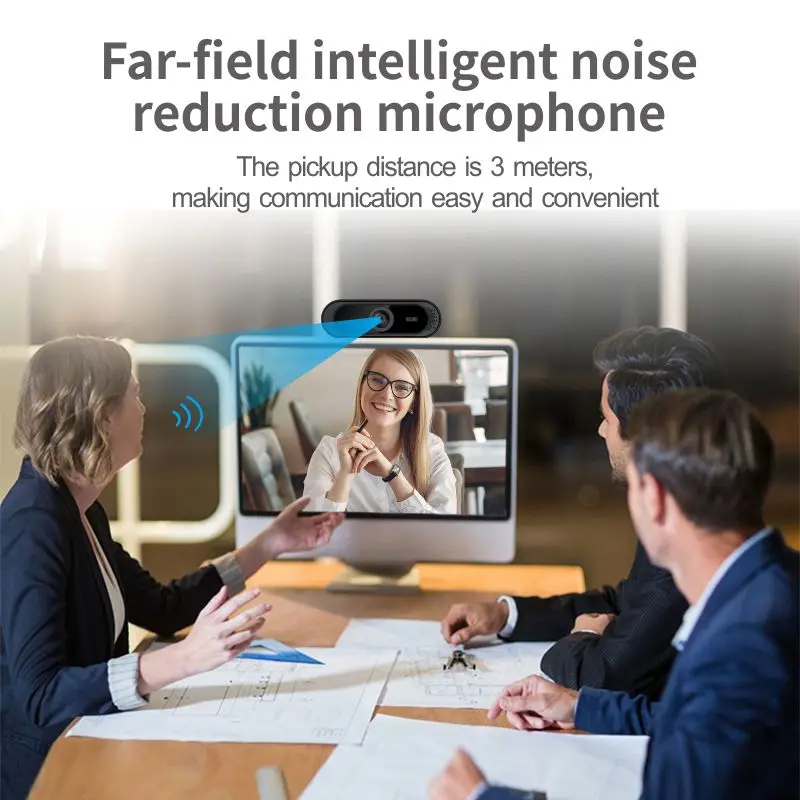 Full HD 4K Webcam Manual Focus Computer Camera with Microphone for Laptop PC USB Plug and Play Web Camera for Streaming Video