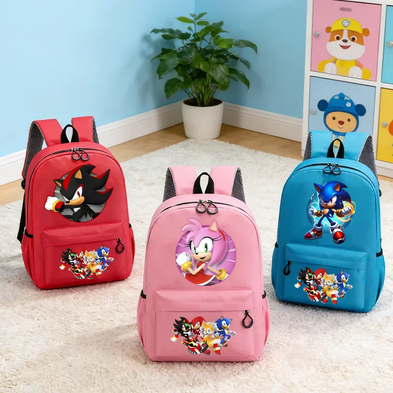 Mochila Sonics de alta qualidade para laptop, mochila escolar fashion, mochila masculina com desenho animado, mochila para adolescentes, mochila estudantil, presente