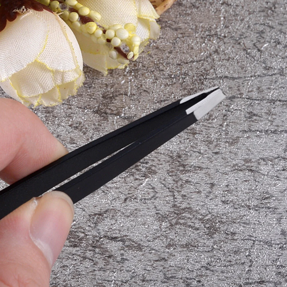 

3Pcs Ergonomic Carbon Steel Eyebrow Tweezers Sharp Fine Tips for Accurate Plucking Must Have Beauty Tool in Makeup Bag Daily