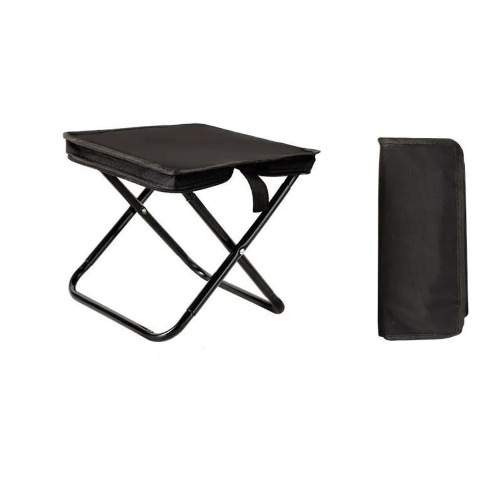 Portable Folding Camping Stool Chair Ultra Light Outdoor Seat for Hiking Travel Fishing Picnic Beach Compact Storage Furniture