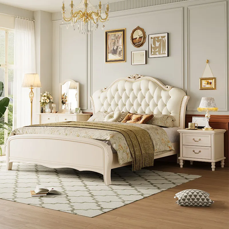 White Designs European Double Bed Soft Cheap Modern Storage European Double Bed Wood Japanese Cama Box Casal Bedrooms Furniture