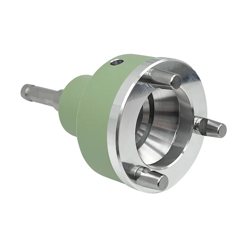 Adattatore Tribrach verde a tre griffe per stazione totale Leica Prism