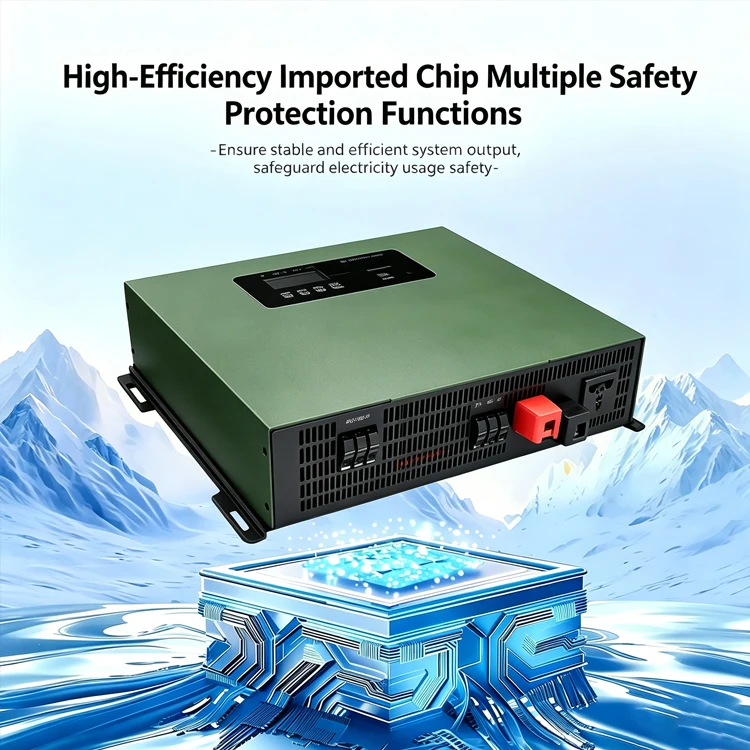 3300W 60A MPPT All In One Hybrid Solar Inverter Solar Inverter Built-in Charge Controller For Home Storage System
