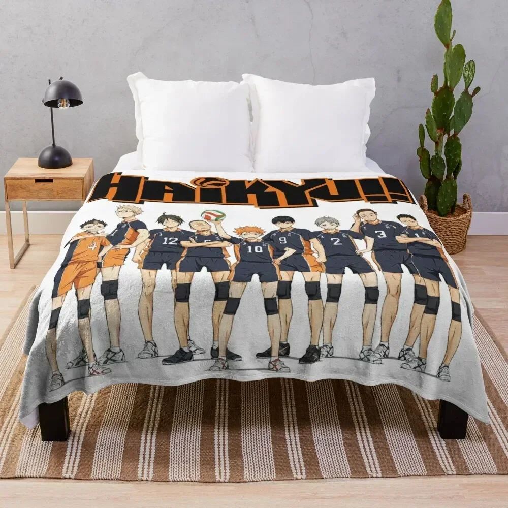 

Volleyball Anime Throw Blanket Soft Home Decor Blanket for Couch Bedroom