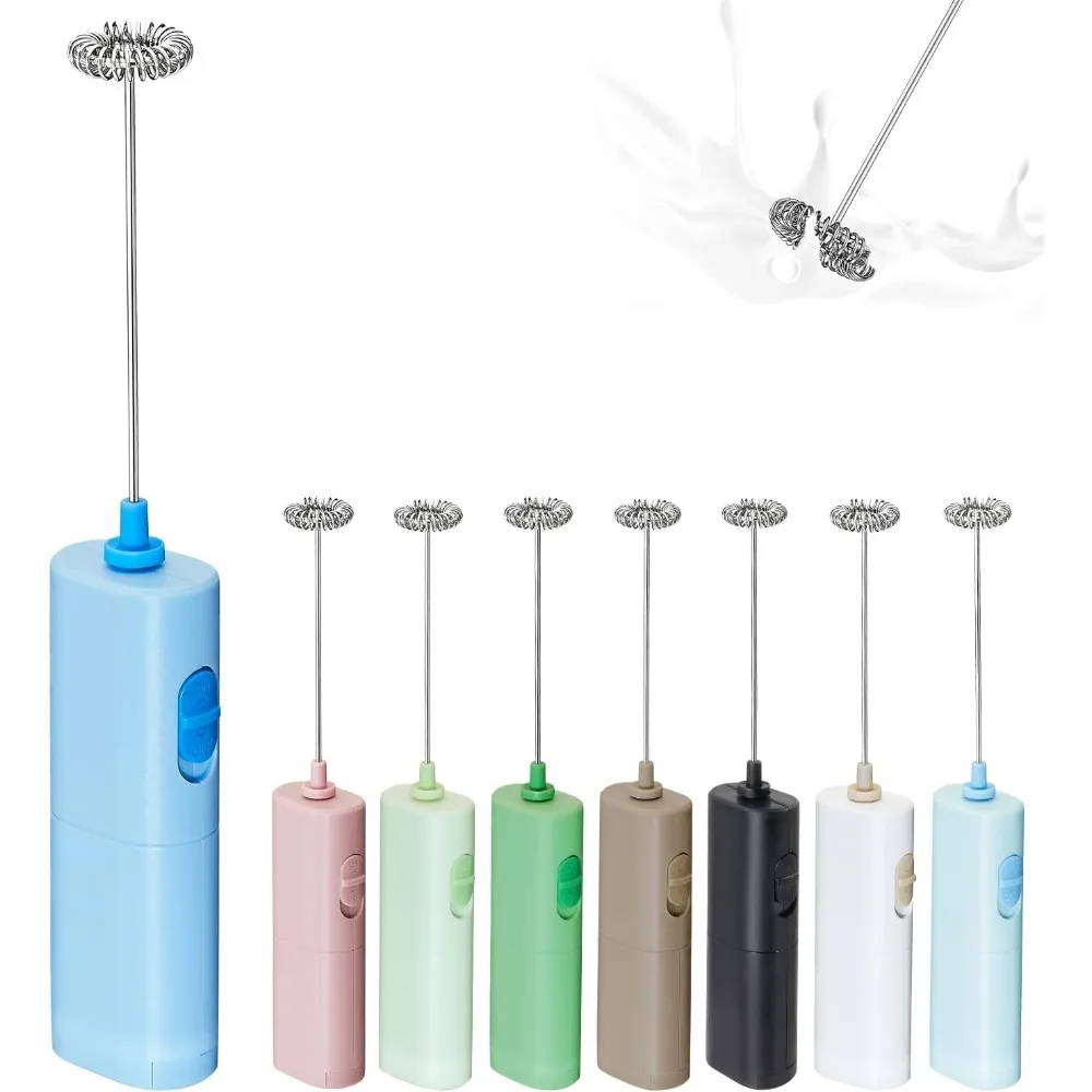 Portable Electric Milk Frother Handheld Battery Operated Mini Whisk for Coffee Latte Matcha