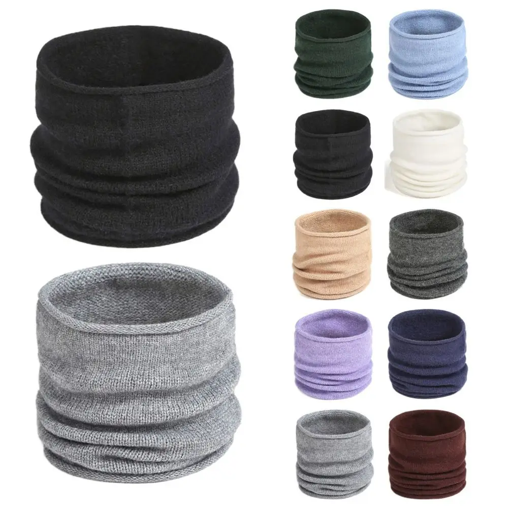 

Теплая защита шеи, вязаная спортивная бандана, однотонный шерстяной велосипедный шарф, шарф для бега