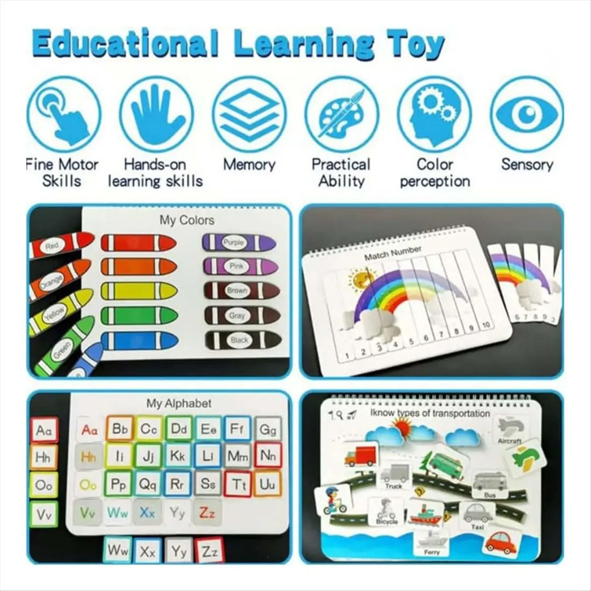 

ABJV My Preschool Busy Book, Busy Book Дошкольные учебные занятия для малышей, Занятная книга для малышей для детей