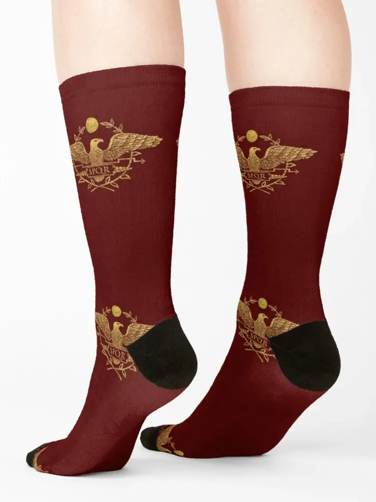 Roman Empire Eagle Emblem Socks gifts Thermal man winter Man Socks Women's