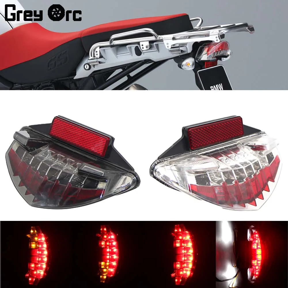 

Rear LED Stop Taillight For BMW F800S F800ST F800GT F800R R1200GS Integrated 12V Tail Light Turn Signal Blinker Lamp