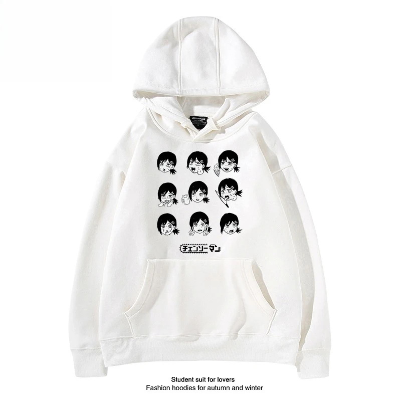 25 خريف شتاء جديد هوديس كلاسيكي أنيمي بالمنشار رجل ريز البلوفرات Harajuku الهيب هوب الرجال النساء بلوزات المتضخم هودي #3
