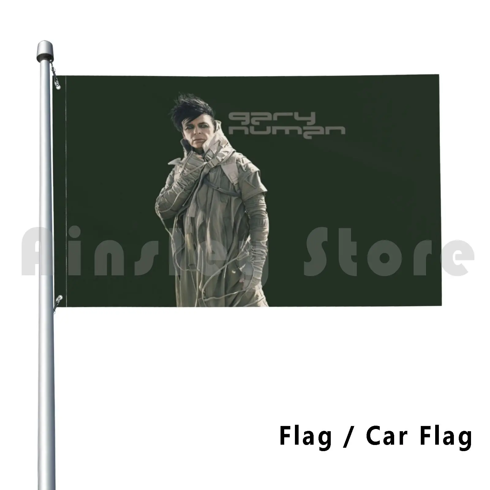 Gary Numan Flag Car Flag Funny Gary Numan Tubeway Army Synths Synth Electronic Electro Electronica Ebm