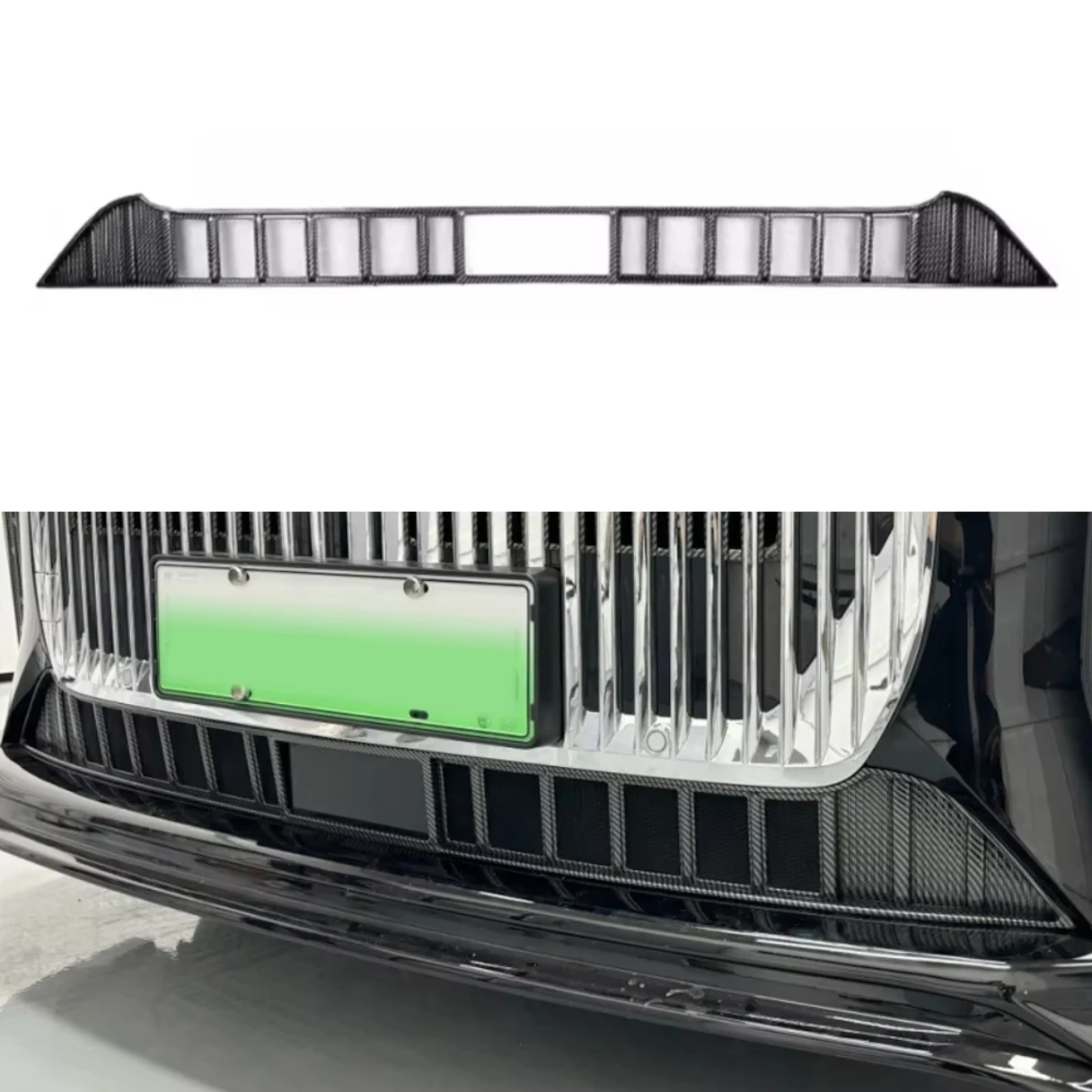 

For Voyah Dream 2025 Buckle Install Grille Net Exterior Car Accessories Anti-insect Protective Cover Front Bumper Mesh Guards