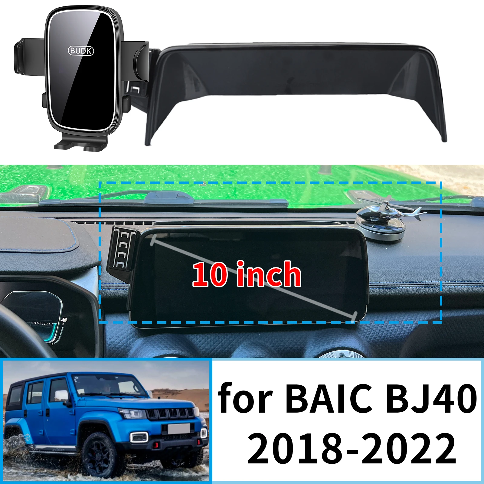 

fit for BAIC BJ40 2018 2019 2020 2021 2022 Stable Clip-On Phone Holder​​ Mount Screen Base No Vibration​ accessoires