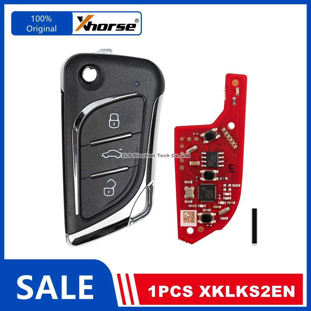 1 Piece XHORSE XKLKS2EN LEI.KSS Style(ENrome-plating) Second Generation Universal Wire Remote Key English Version