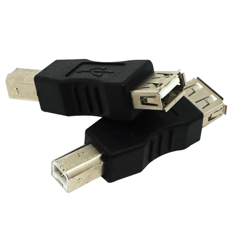 USB ذكر إلى طابعة أنثى 3.0 واجهة موصل AF إلى BM محول للطابعة موصل صغير محمول أسود للطابعة