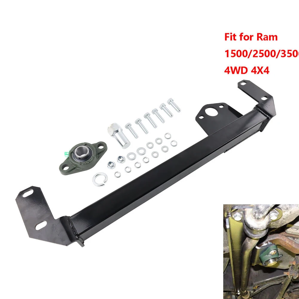 

Racing Car Steering Gear Box Stabilizer Bar 4WD 4x4 For 94-02 Dodge Ram 1500 2500 3500 Black