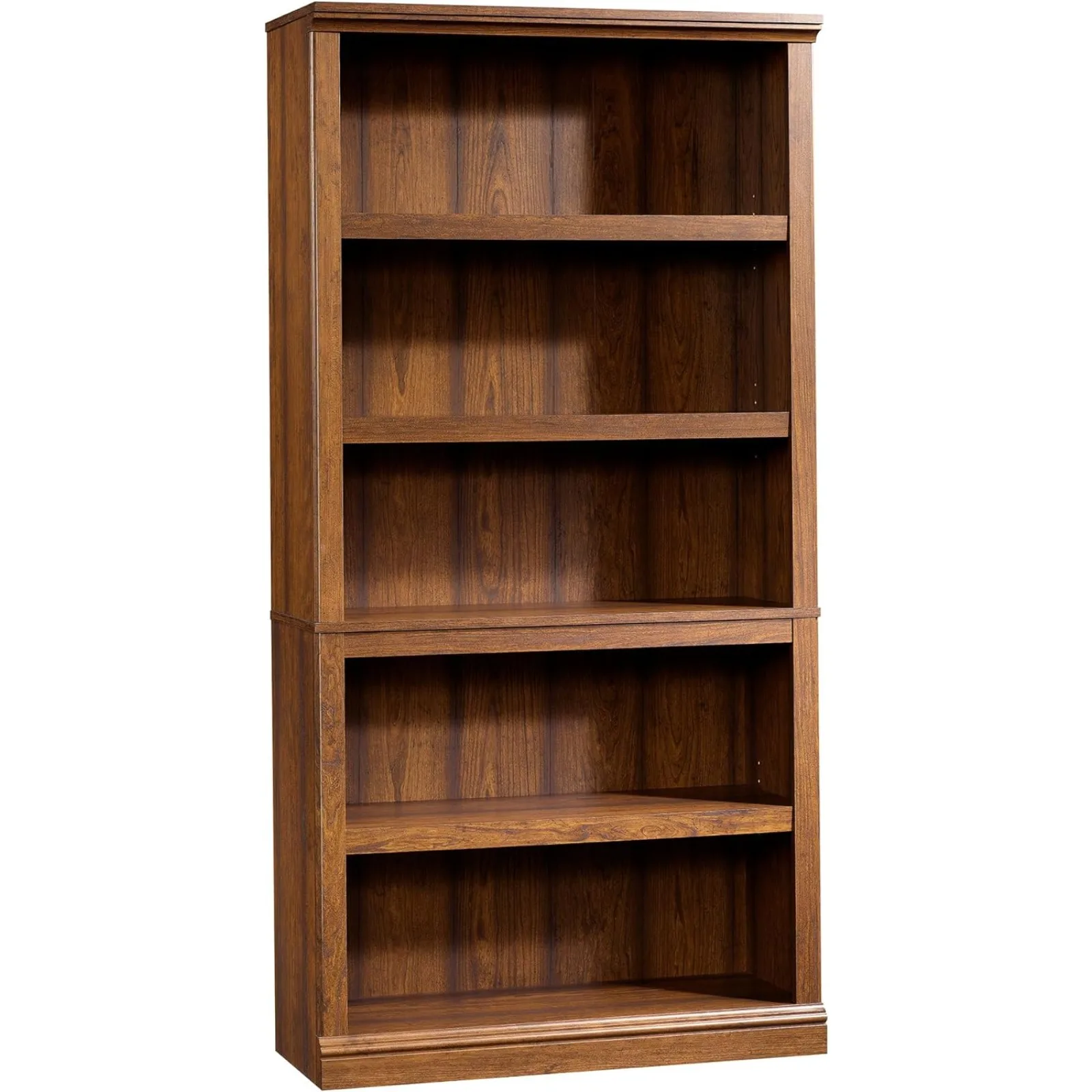 

US Miscellaneous Storage 5 Bookcase/Book Shelf, L: 35.28" x W: 13.23" x H: 69.76", Washington Cherry finish