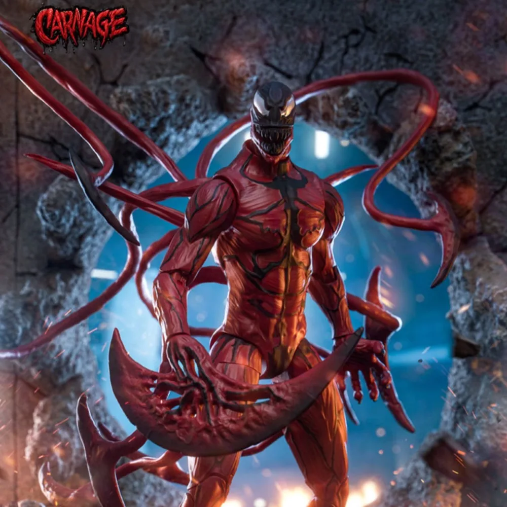 

ZD Toys Original Carnage Action Figure Tony Stark Mecha Model Movable Anime Avengers Collection Toy Boy Gifts