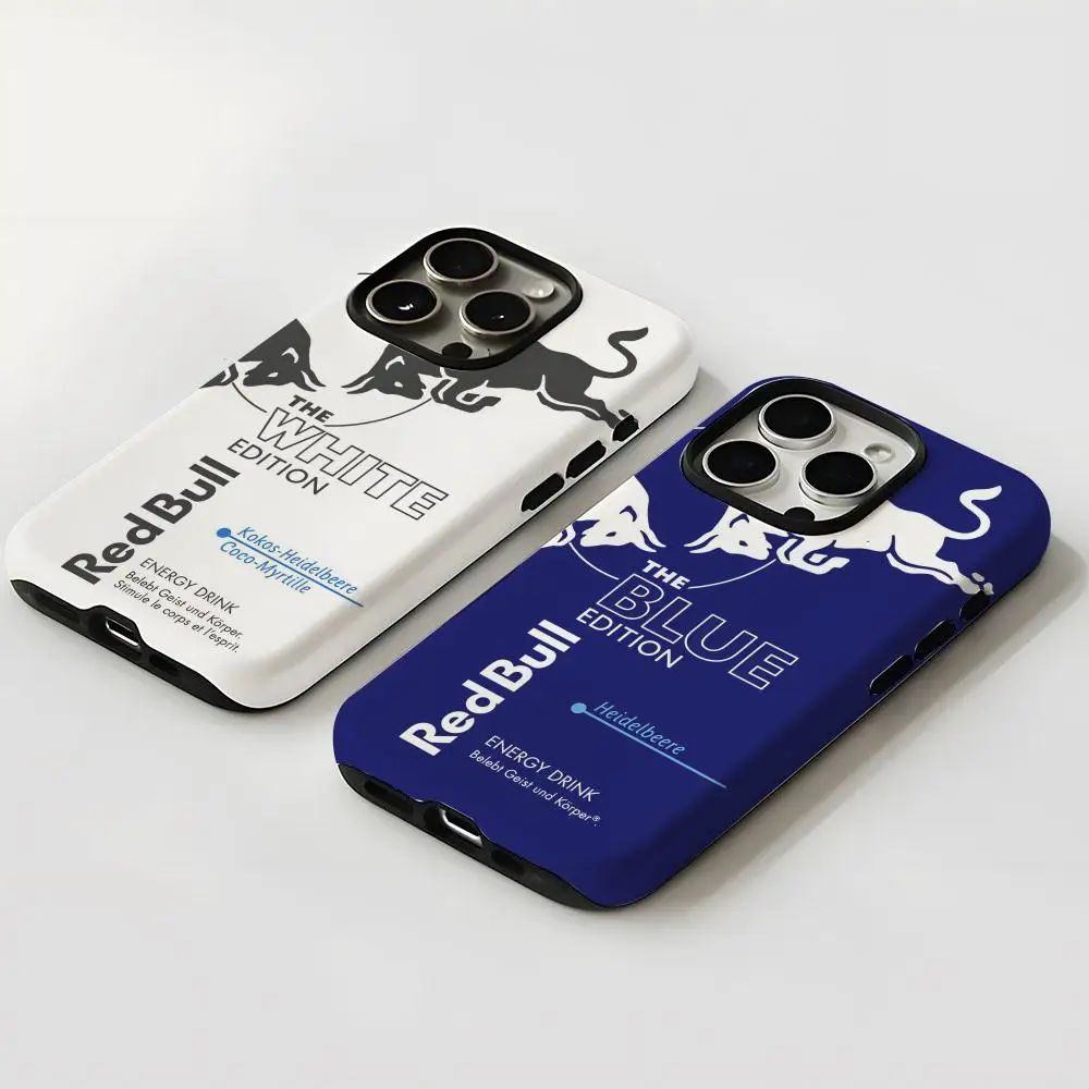 Mode Rot Logo B-BullS Telefon Fall Neue Für IPhone 16 15 14 13 12 11 Pro Max X XR XSMax 7 8 Plus Glänzend Film Harte PC Abdeckung