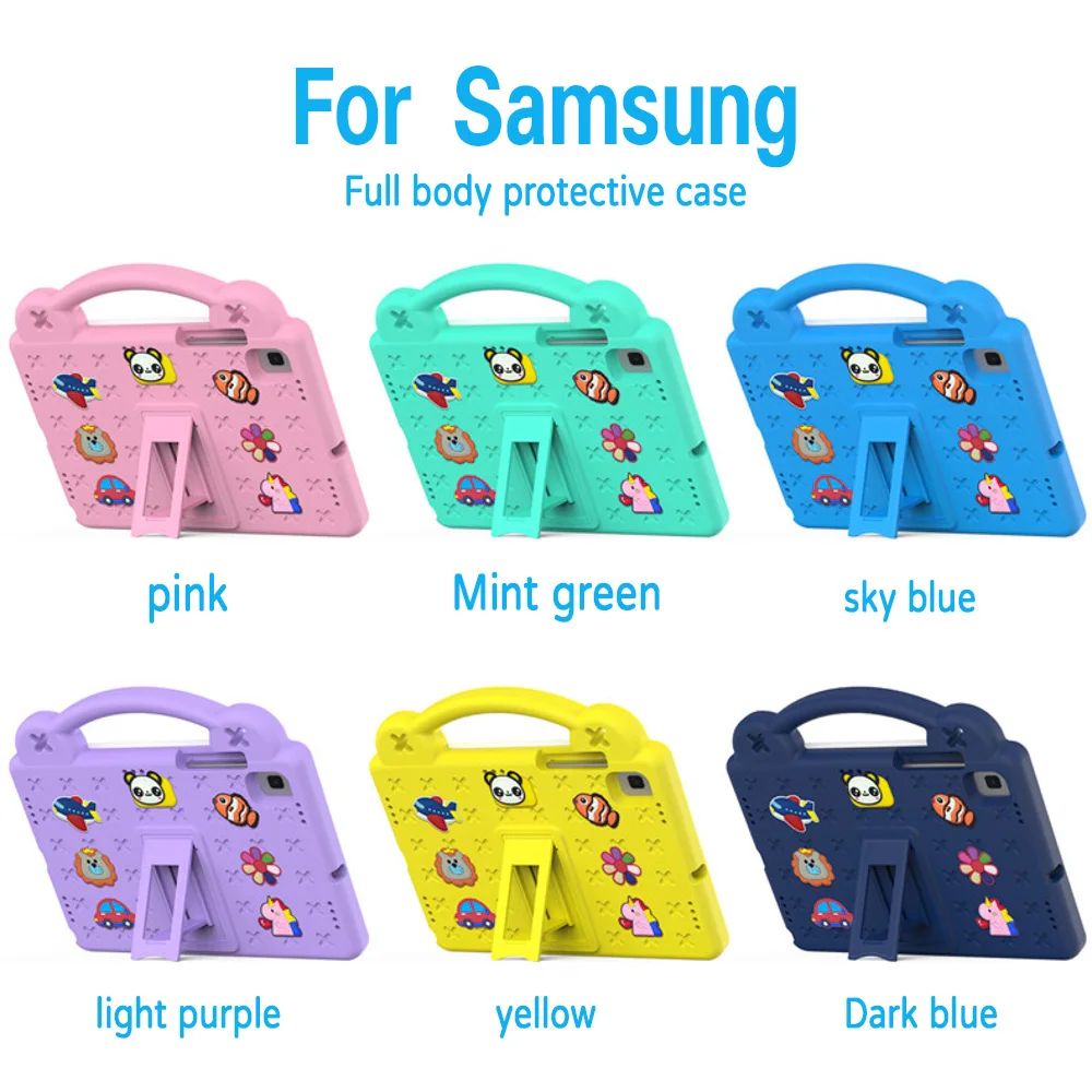 Kids EVA Shockproof Case for Samsung Galaxy Tab S7 S8 S9 S11 A9 A11 Plus S6 A7 S10 Lite Tablet Handle Stand 360° Full Protection