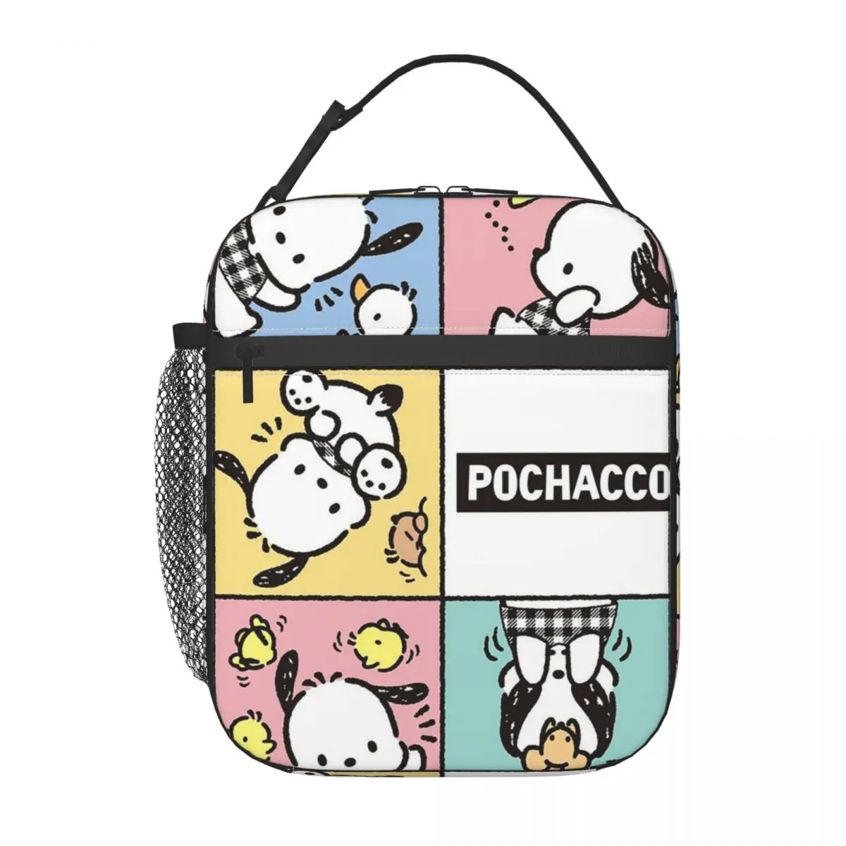 Pochacco Sanrio-bolsas de almuerzo con aislamiento térmico personalizadas para mujer, bolso de mano portátil, Bento Box, Camping al aire libre, viaje, multifunción, comida