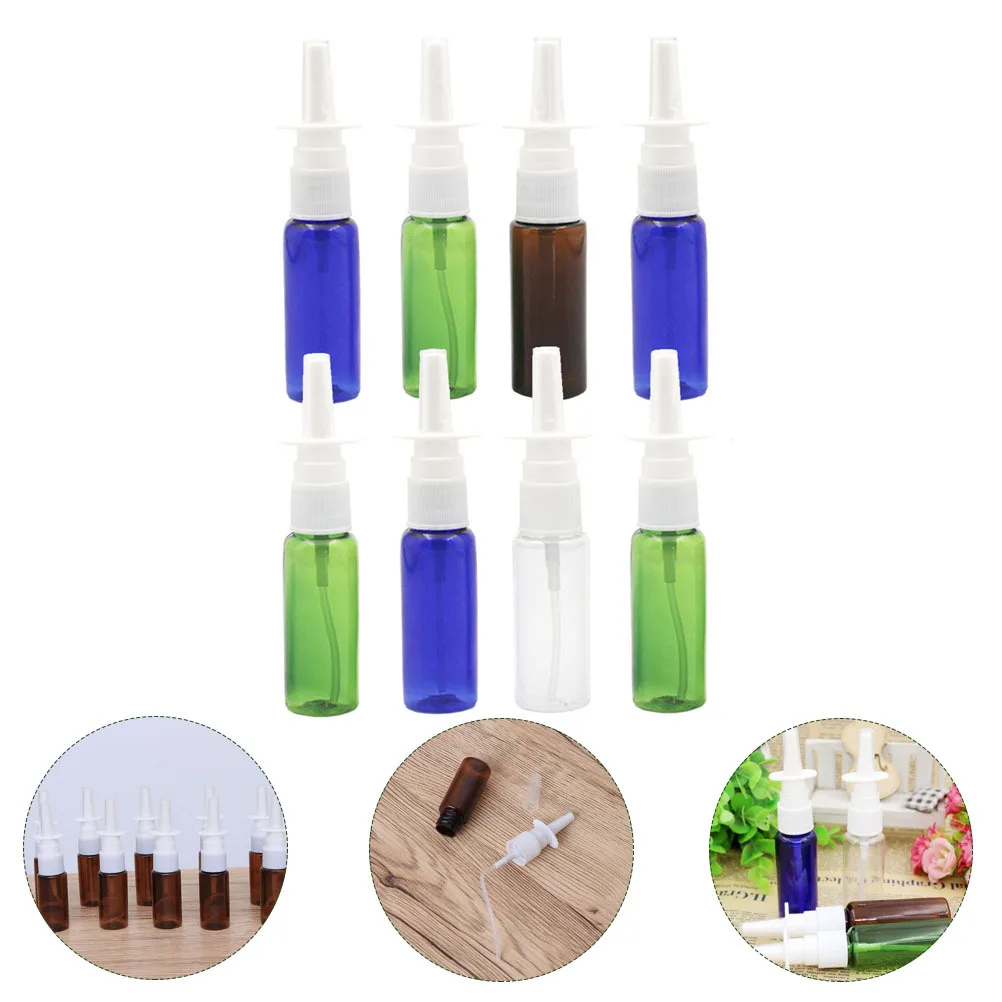

10 шт., мини-бутылки с распылителем для носа, многоразовые, тонкий туман, портативный дорожный контейнер для кемпинга, пешего туризма, пикника, легкий вес