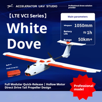 VCI DOVE Portable Fast-Dismantle Fixed-Wing FPV RC Airplane 1050mm Length Lightweight Miniature Drone for Easy Carry and Use