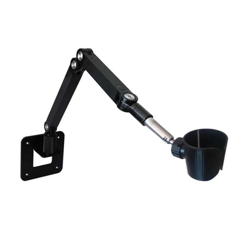Universal Hair Dryer Stand with Multi-Axis Adjustable Folding Arm Clamp