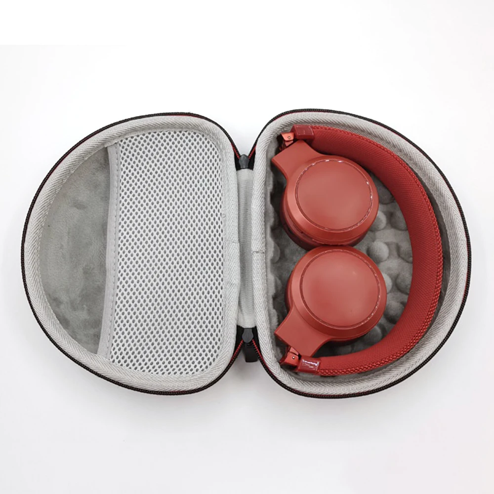 Hard Storage Case for JBL JR310BT/Tune 600BTNC/660NC/500 Shockproof Headphone Carrying Case - Black+Grey Lining - view 4