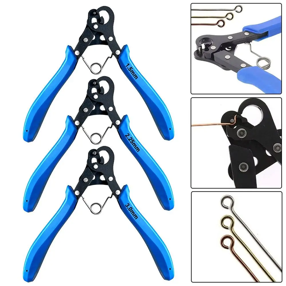 1Pcs New 1.5/2.25/3mm Wire Rolling Plier DIY 9 Needle Jewelry Making Tool Round Nose Plier for Wire Winding Bending