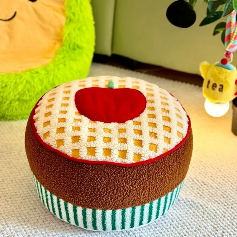 Cute Colorful Dopamine Floor Pouf Washable Tatami Seat Soft Ottoman Lazy Sofa for Bedroom Living Room INS Style view 3