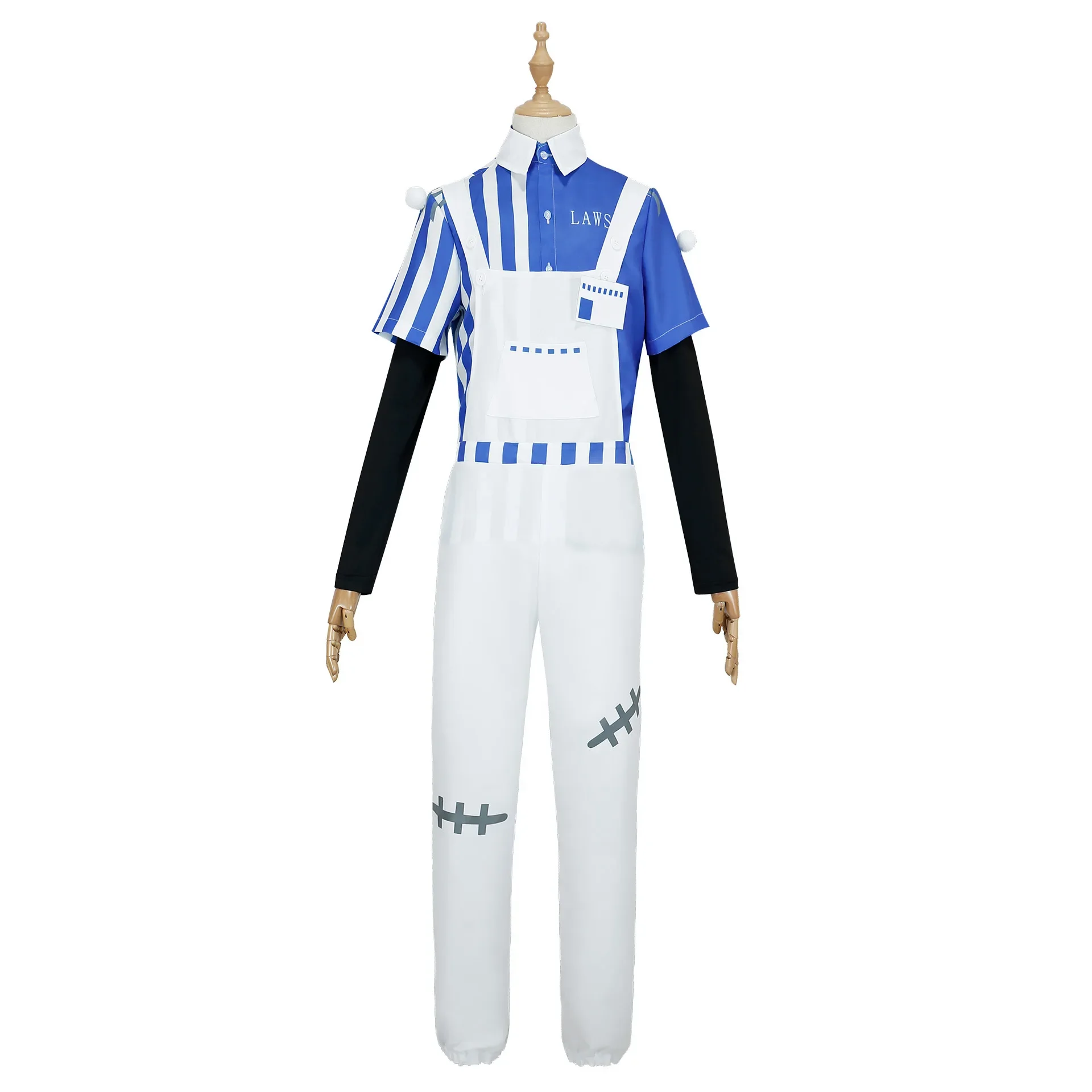 Game Anime Identity V Psychologist Ada Mesmer Cosplay Costume Dress Patient Emil Cosplay Costume Men's and Women's Halloween Set