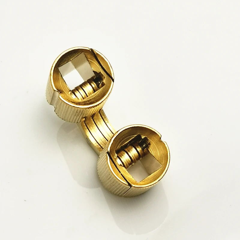 1PC Copper Barrel Hinges 8Mm/10Mm/12Mm/14Mm Installation Invisible Pure Brass Hinges Door Hinges For Furniture Hardware Gift Box