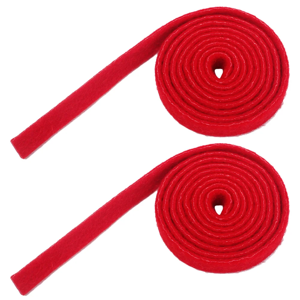 2 Pcs Piano Tuning Stop Tape Red Equal Temperament *2pcs Kit Felt Strip Component Wool Tuner Parts